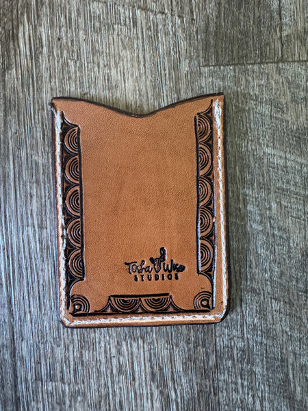 Calf card wallet