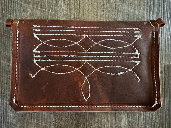 Boot stitch purse