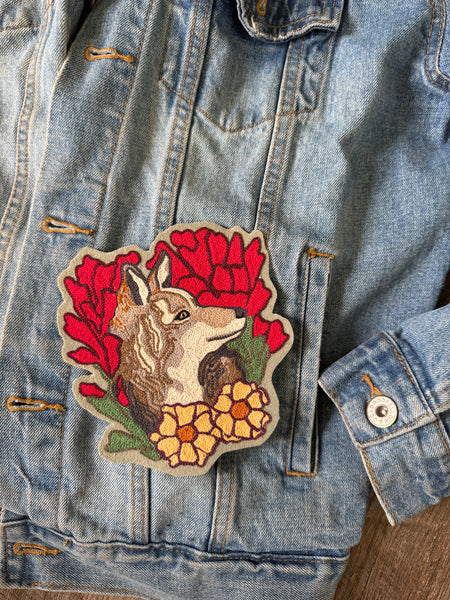 Coyote Among the Wild Flowers