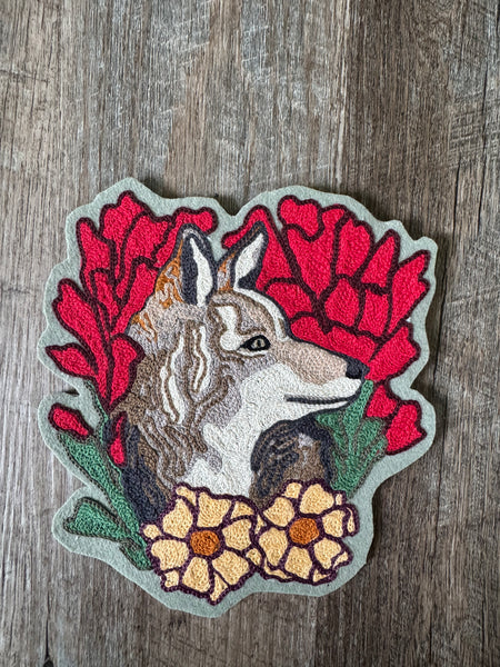 Coyote Among the Wild Flowers