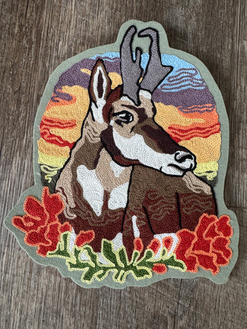Prairie Sunset and the Antelope