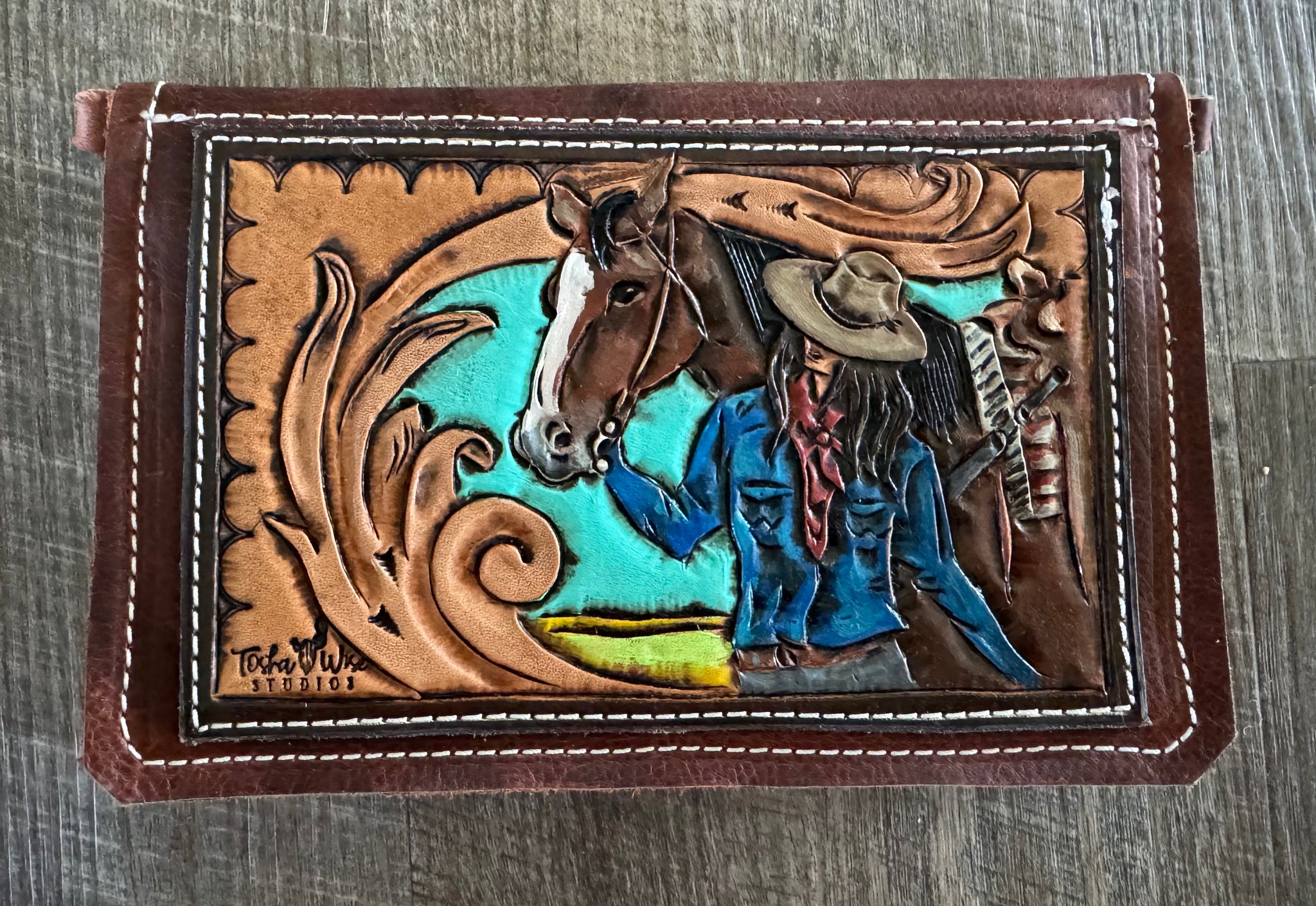 Boot stitch purse