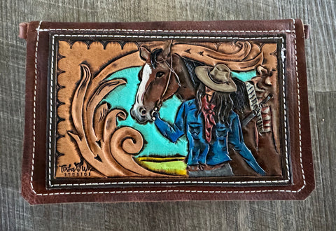 Boot stitch purse