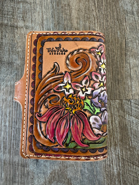 Floral Bison passport/field note Cover