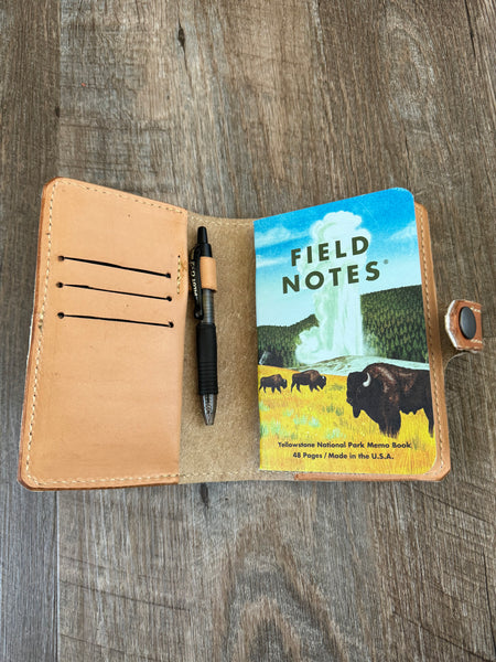 Floral Bison passport/field note Cover