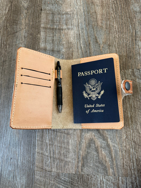 Floral Bison passport/field note Cover