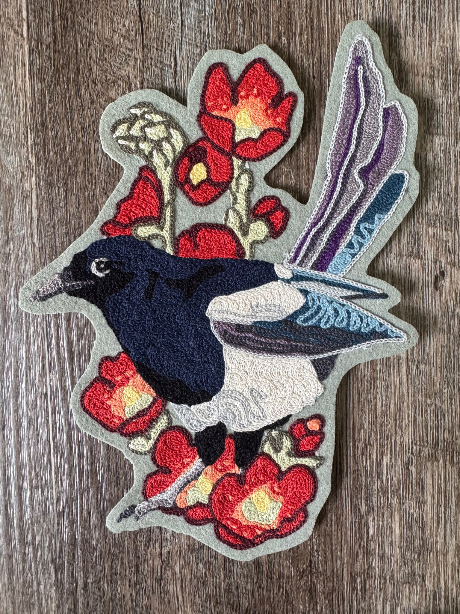 Magpie and Desert Mallow