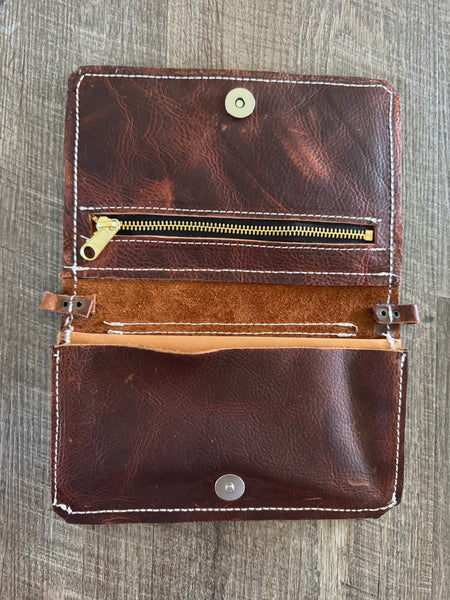Boot stitch purse