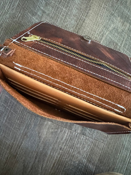 Boot stitch purse